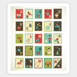 Christmas Alphabet Sticker